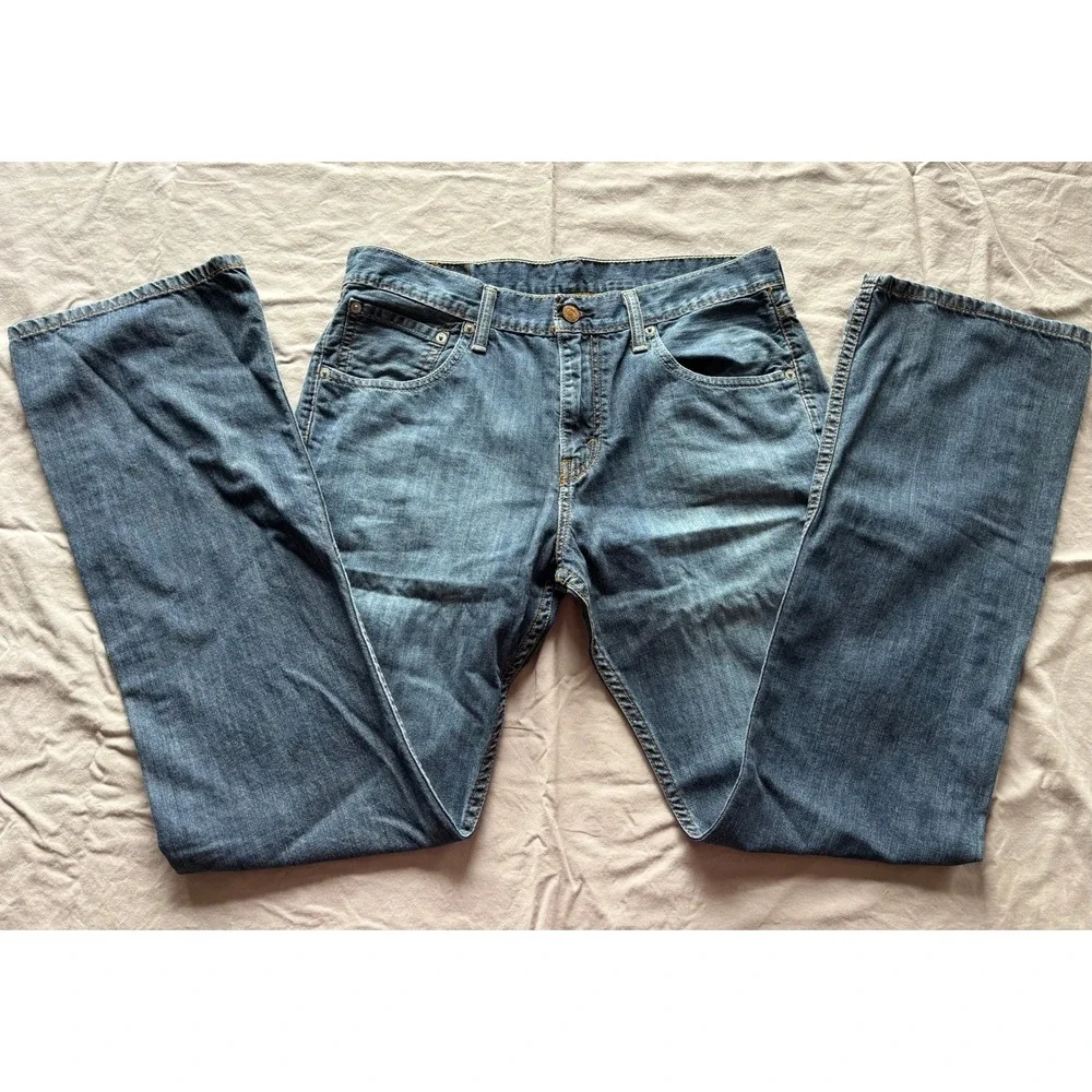 Levis 527 Slim Bootcut Jeans Mens 32x32 Medium Wash Denim Blue 05527-0174